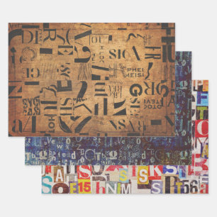 Wrapping Paper Sheets for decoupage, collage, etc