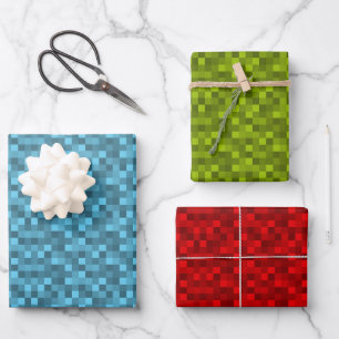 Wrapping Paper Sheets "Pixelpattern" Var03