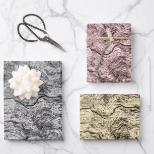 Wrapping Paper Sheets: Tree Bark Collection