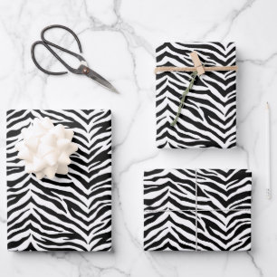 Wrapping Paper Sheets-Zebra Print