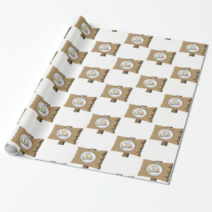 Wrapping Paper Sign Man