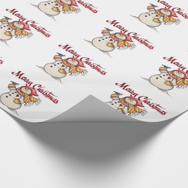 Wrapping Paper/Snowman Paper (Corner)