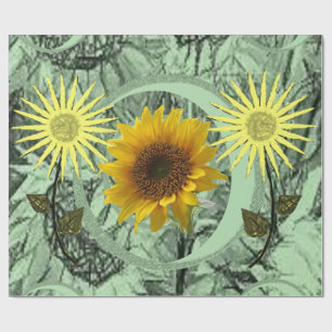 Wrapping paper Sunflower