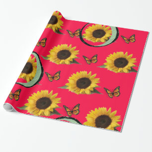 Wrapping paper Sunflower