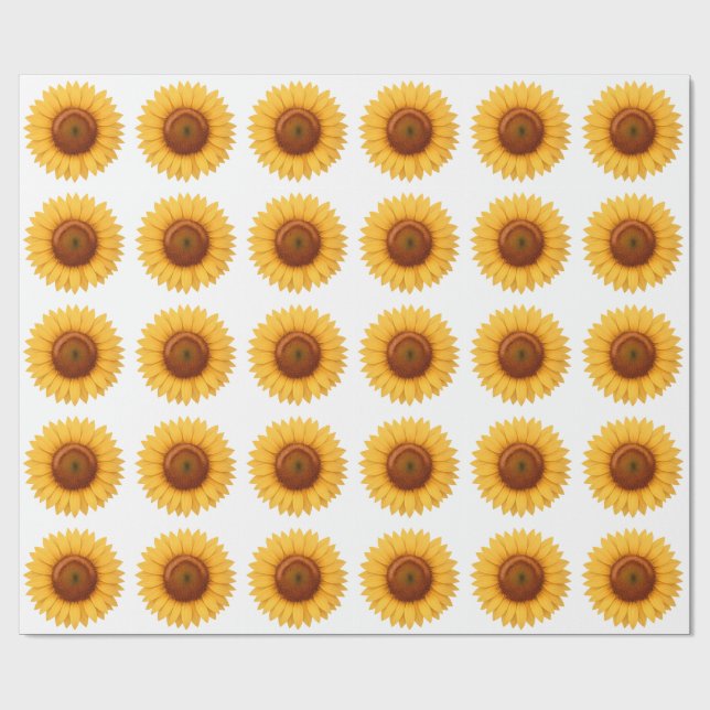 Wrapping Paper - Sunflower (Flat)