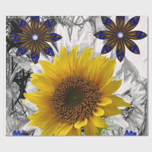 Wrapping Paper Sunflowers