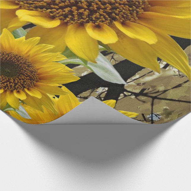 Wrapping Paper Sunflowers (Corner)