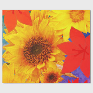 Wrapping Paper Sunflowers