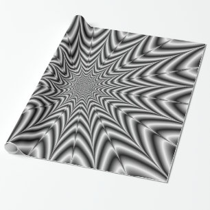 Wrapping Paper   Super Nova in Black and White