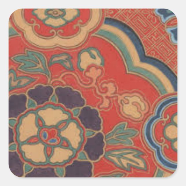 WRAPPING PAPER SUPPIES SQUARE STICKER (Front)
