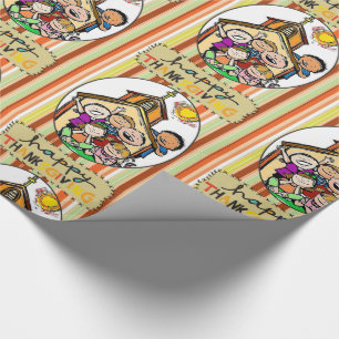 Wrapping paper Thanksgiving