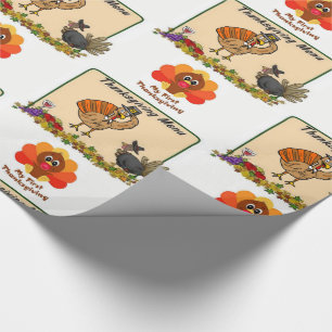Wrapping paper Thanksgiving