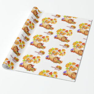 Wrapping paper Thanksgiving