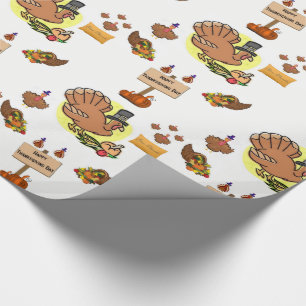 Wrapping paper Thanksgiving