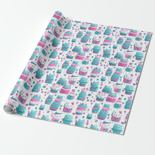 Wrapping Paper - Transgender Pride Cats 1