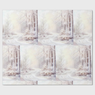 Wrapping Paper-Victorian Winter Christmas Wrapping Paper
