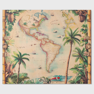 Wrapping Paper-Vintage Atlas Wrapping Paper