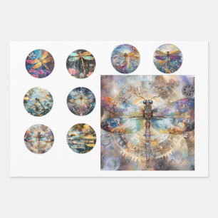 Wrapping Paper Vintage Floral Rounds & Tile Resin