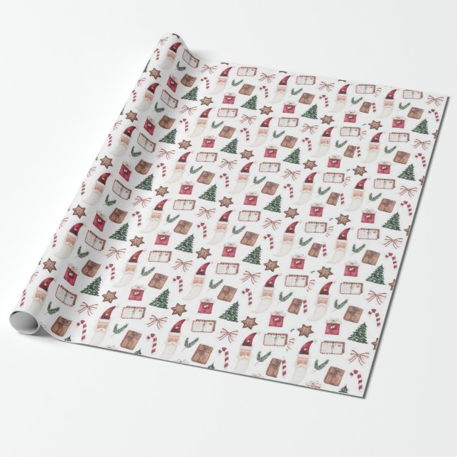 Wrapping Paper w/ Christmas theme (Unrolled)