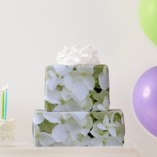 Wrapping Paper - White Hydrangea