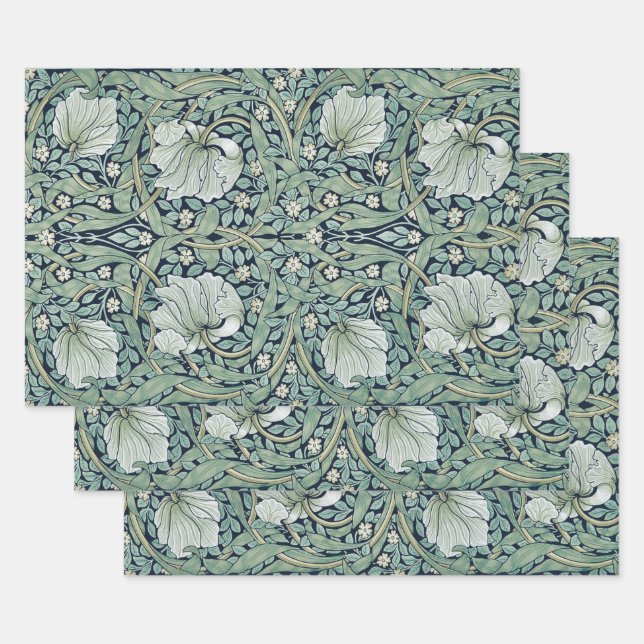 WRAPPING PAPER : WILLIAM MORRIS : PIMPERNEL (Set)