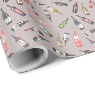 Wrapping paper "Wine bottles"