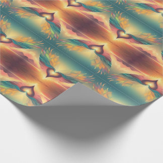 Wrapping paper winged heart