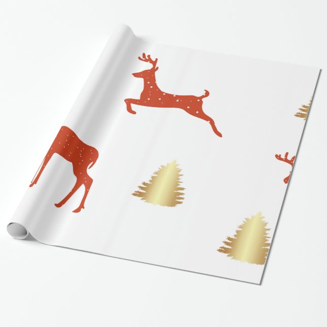 Wrapping Paper Winter Holidays (Unrolled)