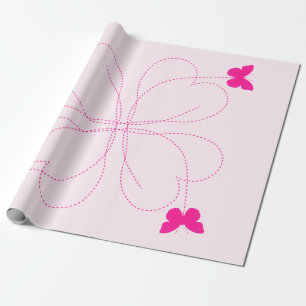 Wrapping Paper with Butterflies