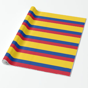 Wrapping paper with Flag of Colombia