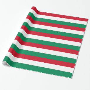 Wrapping paper with Flag of Hungary