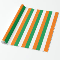 Wrapping paper with Flag of Ireland