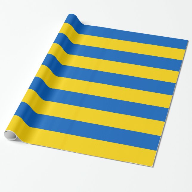 Wrapping paper with Flag of Ukraine (Unrolled)