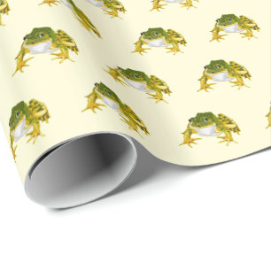 Wrapping Paper with Frogs