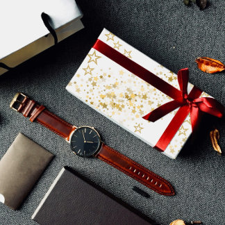 Wrapping Paper with golden stars