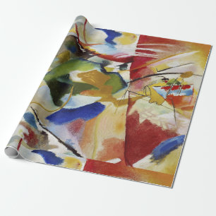 wrapping paper with kandinsky painting
