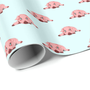 Wrapping Paper with Piggy