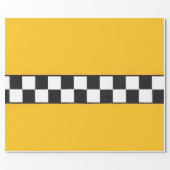 Wrapping paper with yellow Taxi (Flat)