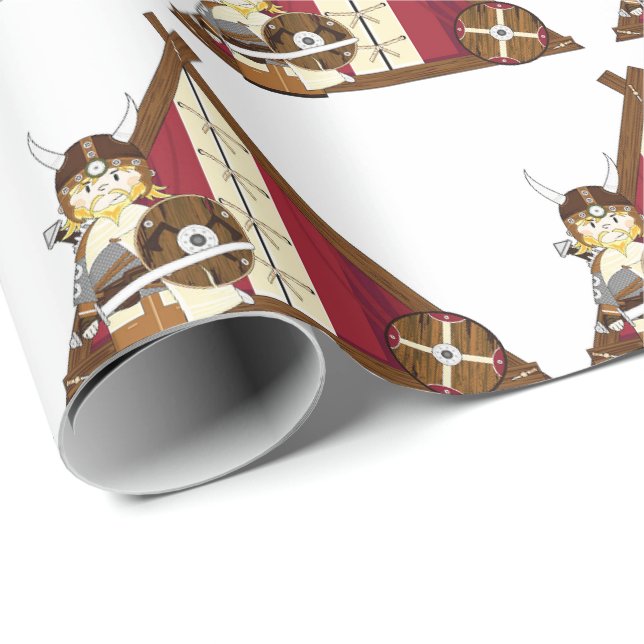 Wrapping Papr - Viking Warrior Wrapping Paper (Roll Corner)