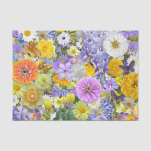 Wrapping Tissue - Flowers and Butterflies Tissue Paper