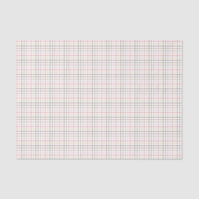 Wrapping Tissue - Plaid for Chinook Salmon Paper (Front)