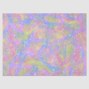 Wrapping Tissue - Sparkly Pastel Rainbow Paper