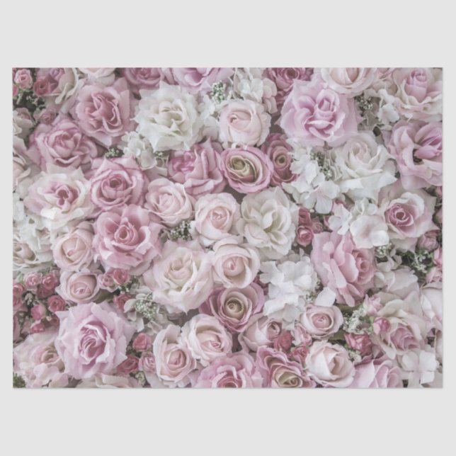 Wrapping Tissue - Victorian Roses Collage Tissue Paper (Front)