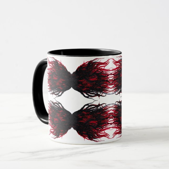 Wrath Abstract 7 Deadly Sins Alcohol Ink Art Mug (Front Left)