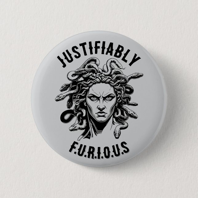 Wrath of the Medusa Button (Front)