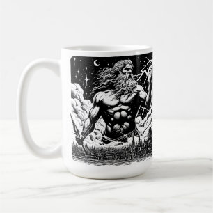 Wrath Of Zeus ink Illustration Greek mythology art Coffee Mug