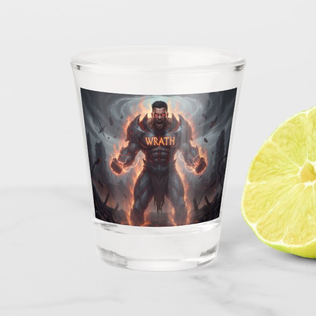 Wrath Shot Glass (Front)