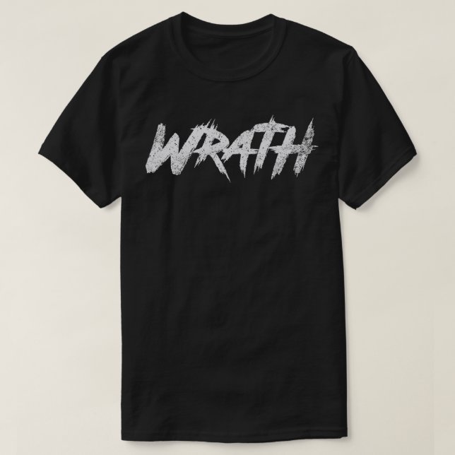 Wrath Vintage Typography T-Shirt (Design Front)