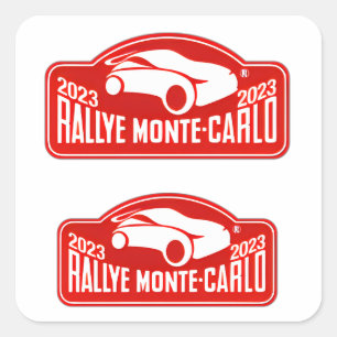 WRC Monte-Carlo Rally Rallye Monte carlo Square Sticker