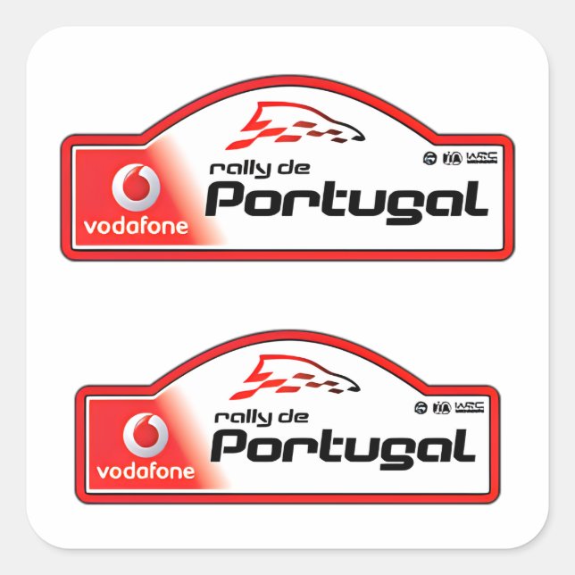 WRC Portugal Rally WRC Rally de Portugal motorspor Square Sticker (Front)